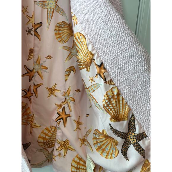 L’Agence Pink Chamberlain Textured Tweed Blazer Jacket Size 8 Elegant - Picture 14 of 16